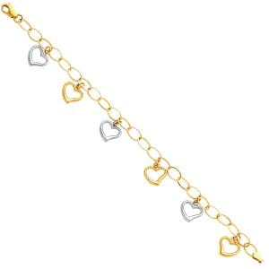 14K 2T Light Fancy Hollow Bracelet S2
