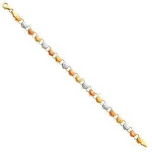 14K 3C Light Stampato Bracelet S1