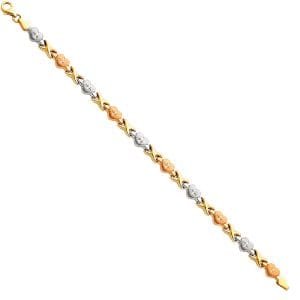 14K 3C Light Stampato Bracelet S4