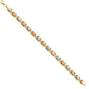 14K 3C Light Stampato Bracelet S7