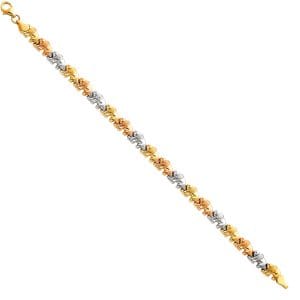 14K 3C Light Stampato Bracelet S8