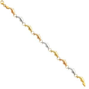 14K 3C Light Stampato Bracelet S9