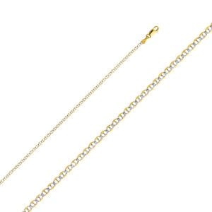 14K 2T  Flat Mariner WP Chain