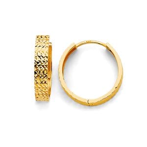 14KY DC Huggies Earrings S6