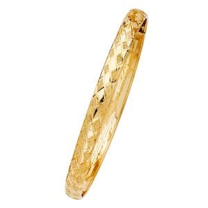 14KY Diamond Flexible Bangle