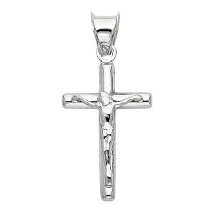 14KW Hollow Round Tube Crucifix