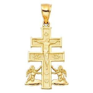14KY Caravaca Cross Pendant