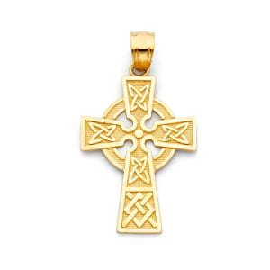 14KY Celtic Cross Pendant