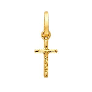 14KY Crucifix Design Tiny Cross
