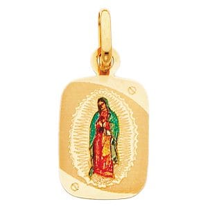 14KY Virgin De Guadalupe Picture Pendant S5