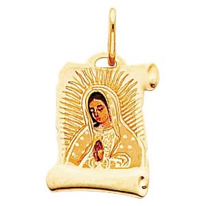 14KY Virgin De Guadalupe Picture Pendant S11