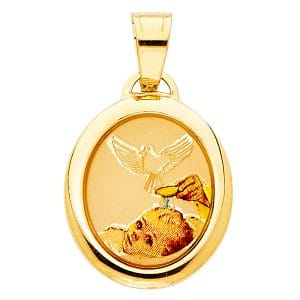 14KY Baptism Picture Pendant S3