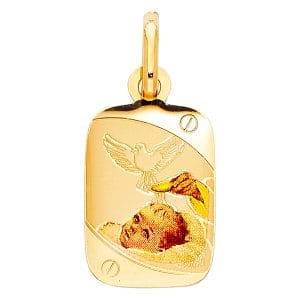 14KY Baptism Picture Pendant S5