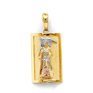 14K 3C Santa Muerte Pendant S3