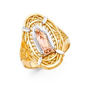 14K 3C Guadalupe Ring  S8