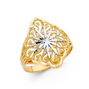 14K 2T Fancy Ring S2