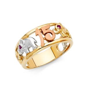 14K 3C 15 Years Ring S23
