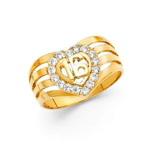 14KY CZ 16 Years Ring S2