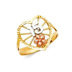 14K 3C 15 Years Ring S4