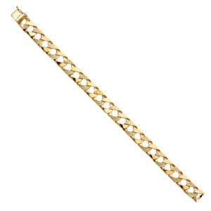 14KY Nugget Cuban Link Bracelet  S3
