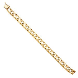 14KY Nugget Cuban Link Bracelet  S5