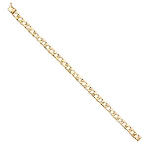 14KY Nugget Cuban Link Bracelet  S1