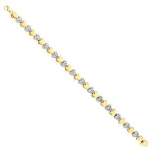 14K 2T Crystal DC Bracelet S3