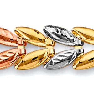 14K 3C Fancy Hollow Bracelet S3