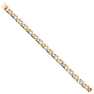 14KY CZ Cuban Link Bracelet   S2