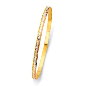 14K 3C Solid Bangle S6