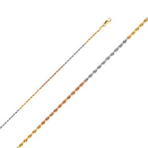 14K 3C Solid Rope DC Chain