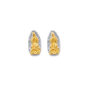 14K 2T Guadalupe Push Back Earrings