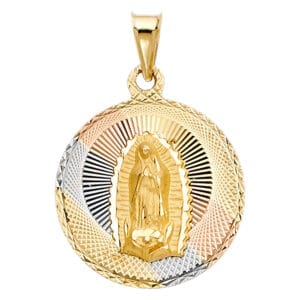14K 3C Religious Stamp Pendant S2