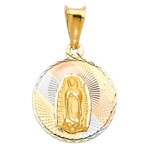 14K 3C Religious Stamp Pendant S4