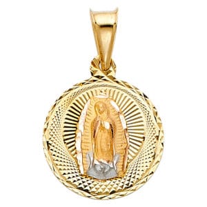 14K 2T Religious Stamp Pendant S3