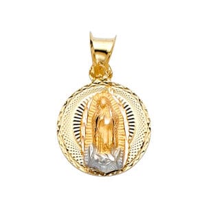 14K 2T Religious Stamp Pendant S4