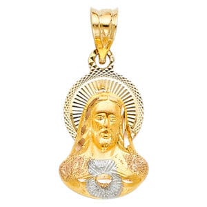 14K 2T Religious Stamp Pendant S6
