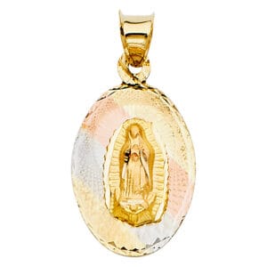 14K 3C Religious Stamp Pendant S21