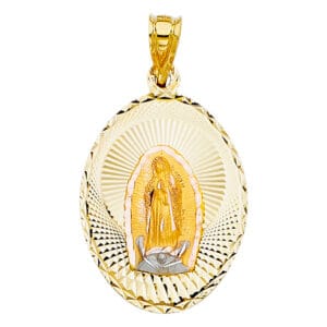 14K 2T Religious Stamp Pendant S7