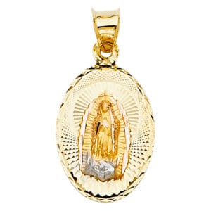 14K 2T Religious Stamp Pendant S9