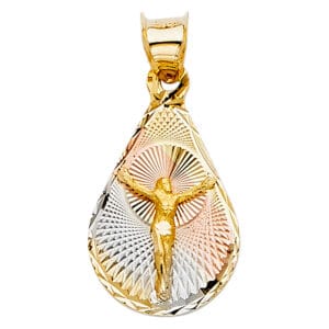 14K 3C Religious Stamp Pendant S29