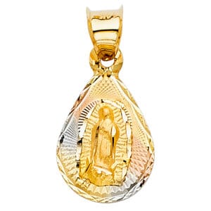 14K 3C Religious Stamp Pendant S30
