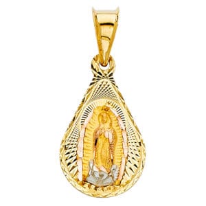 14K 2T Religious Stamp Pendant S15