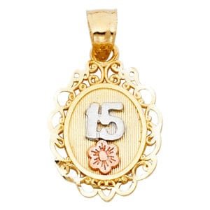 14K 3C 15 Years Pendant S1