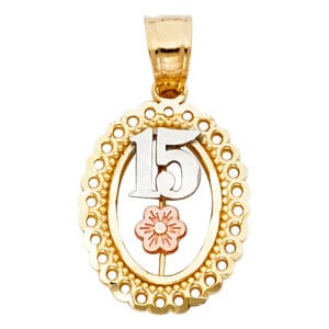 14K 3C 15 Years Pendant S2