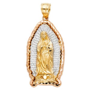 14K 3C Our Lady of Guadalupe Pendant S10