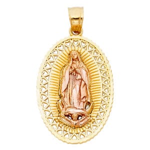 14K 2T Our Lady of Guadalupe Pendant S8