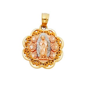 14K 3C Our Lady of Guadalupe Pendant S7