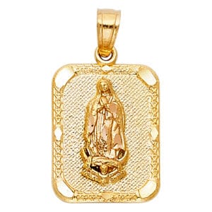14KY Our Lady of Guadalupe Pendant S5