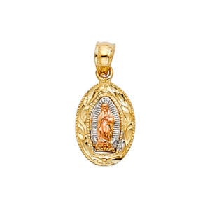 14K 3C Our Lady of Guadalupe Pendant S2